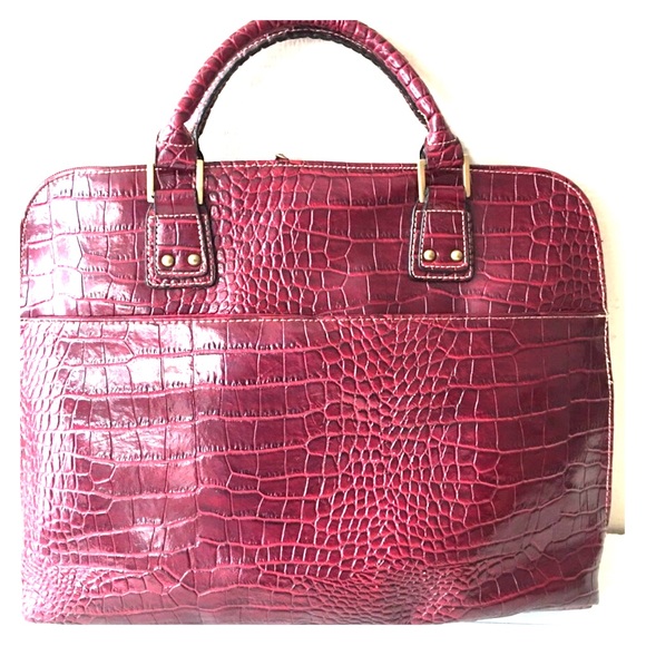 Worthington Handbags - Worthington Crocodile Briefcase Bag